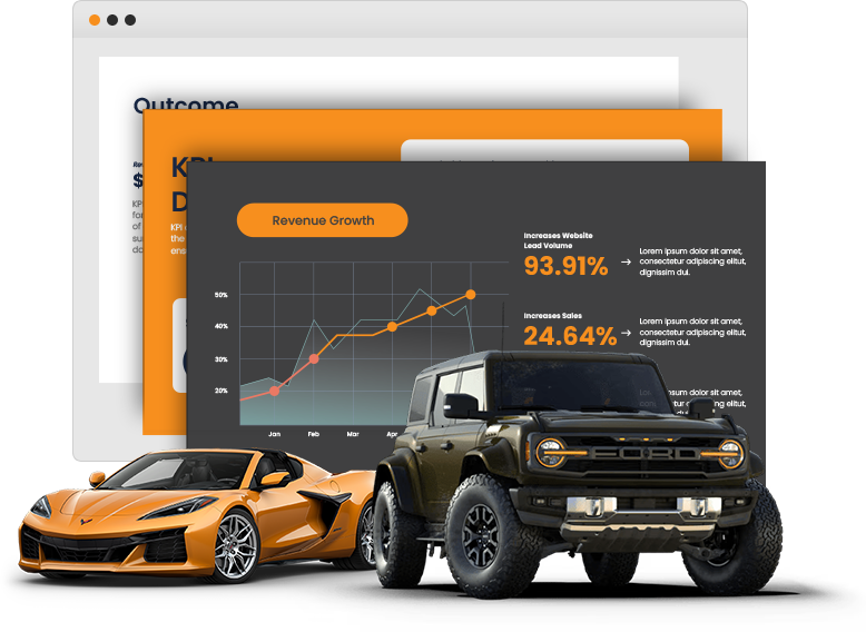 The Automotive Accelerator — dashboard and cars